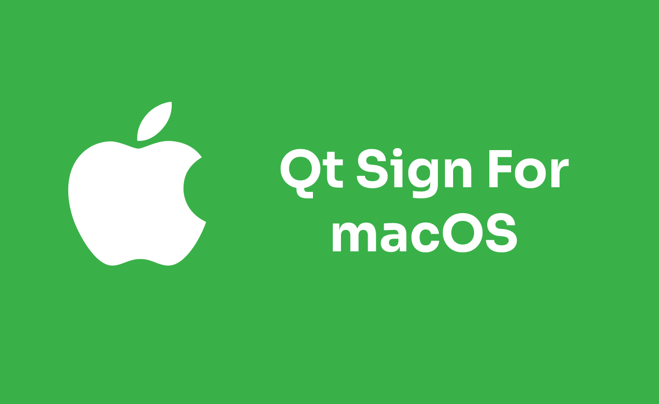 How to Sign Qt Apps on Mac for Release